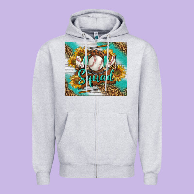 Baseball Mom Squad Tumbler Zipper Hoodie Designed By Bundleandbundleshop