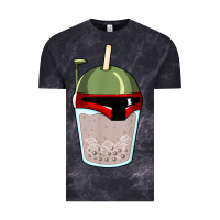 Cloud Black bubble fett boba tea funny sci fi pun pearl milk tea gift t shirt Vintage Tee - minhPixels