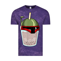 Cloud Purple bubble fett boba tea funny sci fi pun pearl milk tea gift t shirt Vintage Tee - minhPixels