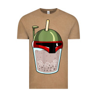 Vintage Coffee bubble fett boba tea funny sci fi pun pearl milk tea gift t shirt Vintage Tee - minhPixels