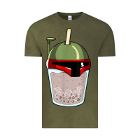 Vintage Olive bubble fett boba tea funny sci fi pun pearl milk tea gift t shirt Vintage Tee - minhPixels