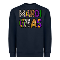 Navy mardi gras copy Heavyweight Sweatshirt - OliviaCreatesArt