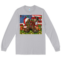 Moon Dust Army Veteran Boots Christmas Tumbler 4th of july Long Sleeve Tee - HowdyJamesFarm
