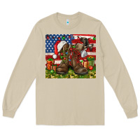 Mushroom Army Veteran Boots Christmas Tumbler 4th of july Long Sleeve Tee - HowdyJamesFarm