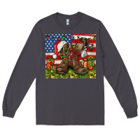 Smoke Army Veteran Boots Christmas Tumbler 4th of july Long Sleeve Tee - HowdyJamesFarm