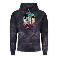 Cloud Black summer skeleton cocktail Vintage Hoodie - NancyCooperArtShop