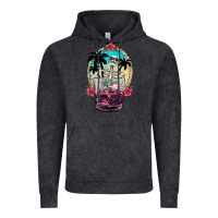 Vintage Black summer skeleton cocktail Vintage Hoodie - NancyCooperArtShop