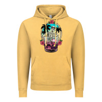 Vintage Mustard summer skeleton cocktail Vintage Hoodie - NancyCooperArtShop