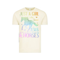 Vintage Arctic Jesus And Horses, Horse Gifts For Girls, Women Vintage Tee - minhPixels