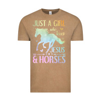 Vintage Coffee Jesus And Horses, Horse Gifts For Girls, Women Vintage Tee - minhPixels