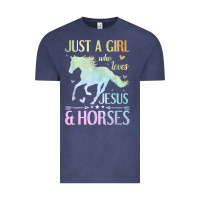 Jesus And Horses, Horse Gifts For Girls, Women Vintage Tee | Teevron