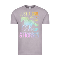 Vintage Zinc Jesus And Horses, Horse Gifts For Girls, Women Vintage Tee - minhPixels