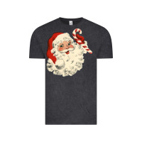 Vintage Black santa vintage face Vintage Tee - minhPixels