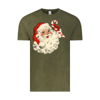 Vintage Olive santa vintage face Vintage Tee - minhPixels