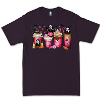 Plum Scream Coffee Cups Premium Tee - MaliasSmallBusiness