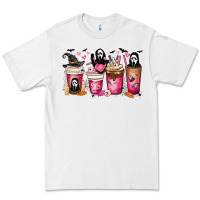 White Scream Coffee Cups Premium Tee - MaliasSmallBusiness