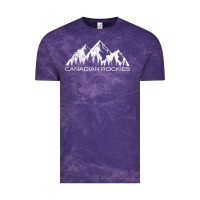 Cloud Purple Canadian Rockies Gift Canada Rocky Mountains Souvenir Vintage Tee - minhPixels