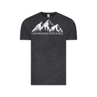 Vintage Black Canadian Rockies Gift Canada Rocky Mountains Souvenir Vintage Tee - minhPixels