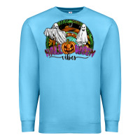 Ocean Blue halloween vibes Premium Sweatshirt - SublimationCraftShop