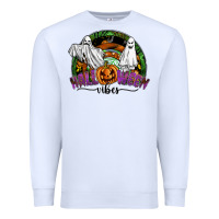 White halloween vibes Premium Sweatshirt - SublimationCraftShop