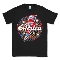 Black Western Merica Patriotic Classic Tee - LillyAllenDesigns