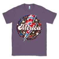 Lavender Western Merica Patriotic Classic Tee - LillyAllenDesigns
