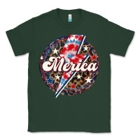 Sports Green Western Merica Patriotic Classic Tee - LillyAllenDesigns