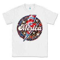 White Western Merica Patriotic Classic Tee - LillyAllenDesigns