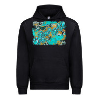 Black gemstone cowhide glitter background Urban Hoodie - Artiststas