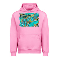 Fuchsia Pink gemstone cowhide glitter background Urban Hoodie - Artiststas
