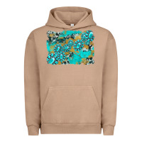 Pigment Burro gemstone cowhide glitter background Urban Hoodie - Artiststas