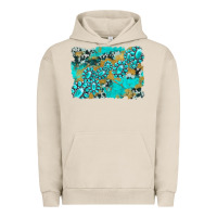 Pigment French Oak gemstone cowhide glitter background Urban Hoodie - Artiststas