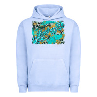 Pigment Grape Ice gemstone cowhide glitter background Urban Hoodie - Artiststas