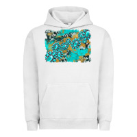 Pigment Lunar Rock gemstone cowhide glitter background Urban Hoodie - Artiststas