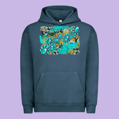 Gemstone Cowhide Glitter Background Urban Hoodie Designed By Artiststas