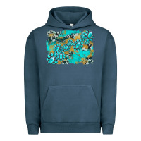 Pigment Midnight Navy gemstone cowhide glitter background Urban Hoodie - Artiststas