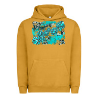 Pigment Peanut Butter gemstone cowhide glitter background Urban Hoodie - Artiststas
