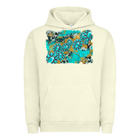 Pigment Pistachio gemstone cowhide glitter background Urban Hoodie - Artiststas