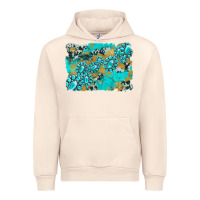 Sandshell gemstone cowhide glitter background Urban Hoodie - Artiststas