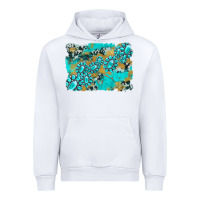 White gemstone cowhide glitter background Urban Hoodie - Artiststas