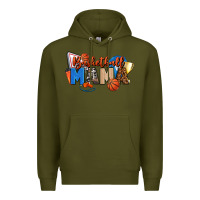 Army Green basketball mama Premium Hoodie - FaDigitalArtStudio
