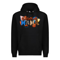 Black basketball mama Premium Hoodie - FaDigitalArtStudio