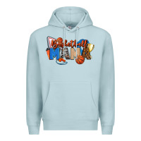 Blue Mist basketball mama Premium Hoodie - FaDigitalArtStudio