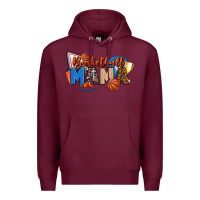 Burgundy basketball mama Premium Hoodie - FaDigitalArtStudio