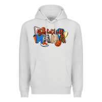 Dove Grey basketball mama Premium Hoodie - FaDigitalArtStudio