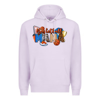 Lilac basketball mama Premium Hoodie - FaDigitalArtStudio