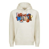 Oatmeal Heather basketball mama Premium Hoodie - FaDigitalArtStudio