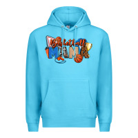Ocean Blue basketball mama Premium Hoodie - FaDigitalArtStudio