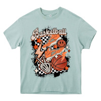 Arona checkered retro basketball Heavy Core Tee - MaliasSmallBusiness