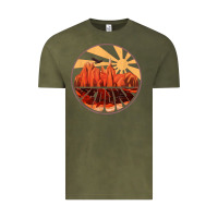 Vintage Olive Retro Vintage Sedona Arizona Hiking Sunset Dawn Gift Vintage Tee - minhPixels